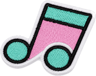 Sticker Nota Musical Rosa HEY, VALLEY!